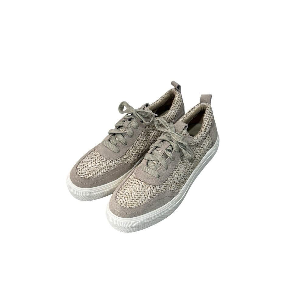 Mia Rusty Woven Rattan Boho Neutral Minimal Platform Sneakers Women’s 9